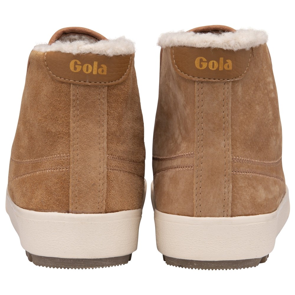 Gola Classics Women's Nordic High Plimsolls - Light Caramel
