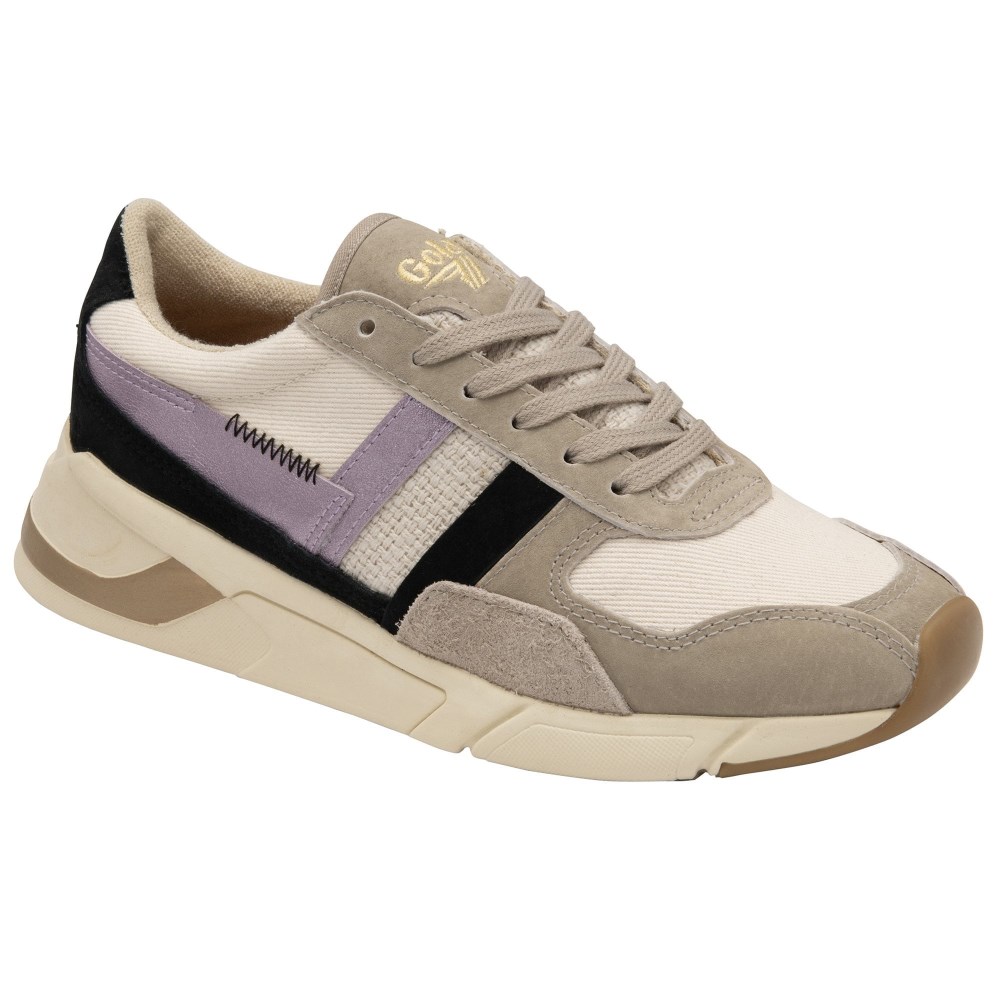 Gola Classics Women's Eclipse Mode Sneakers - Wheat/Feather Grey/Lilac