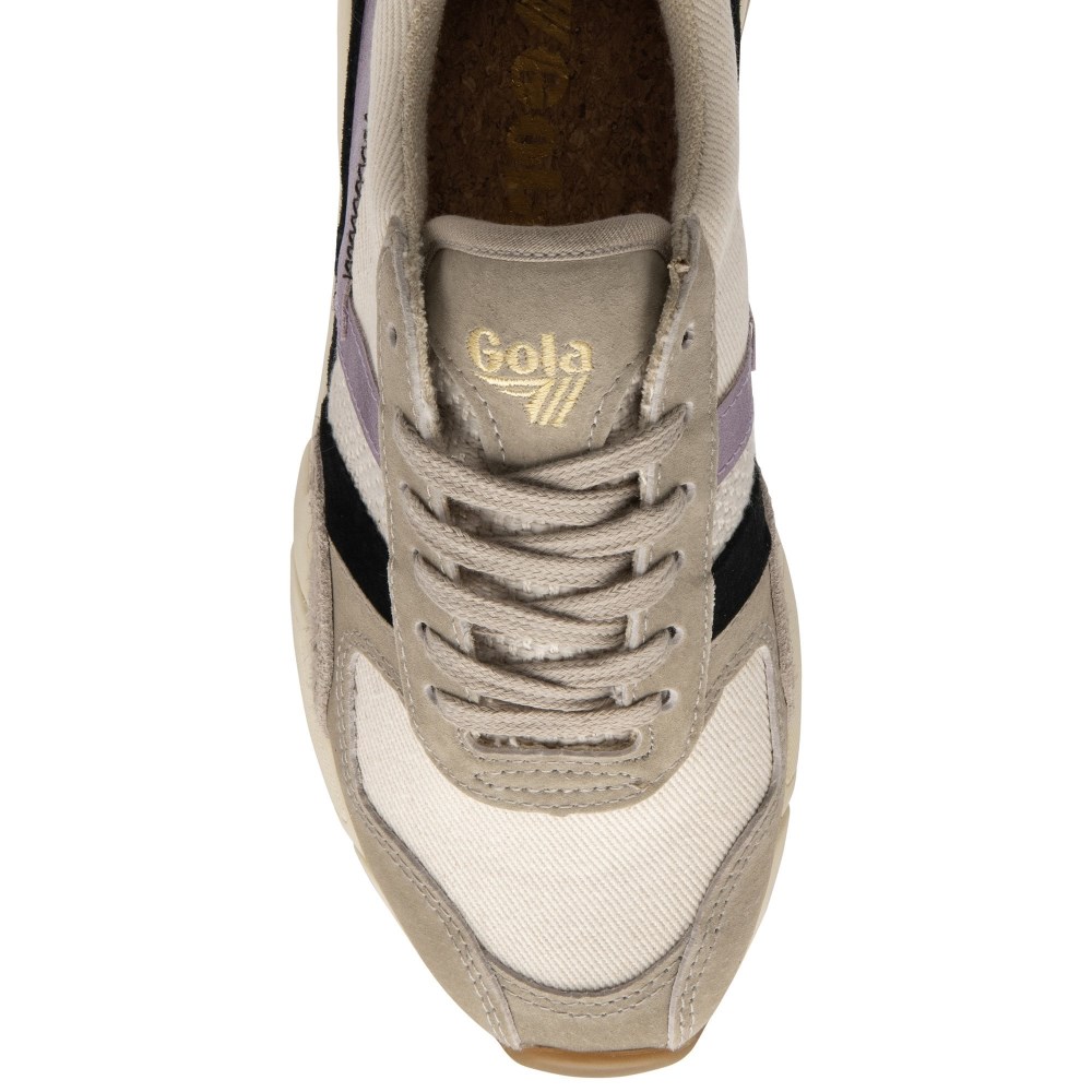Gola Classics Women's Eclipse Mode Sneakers - Wheat/Feather Grey/Lilac