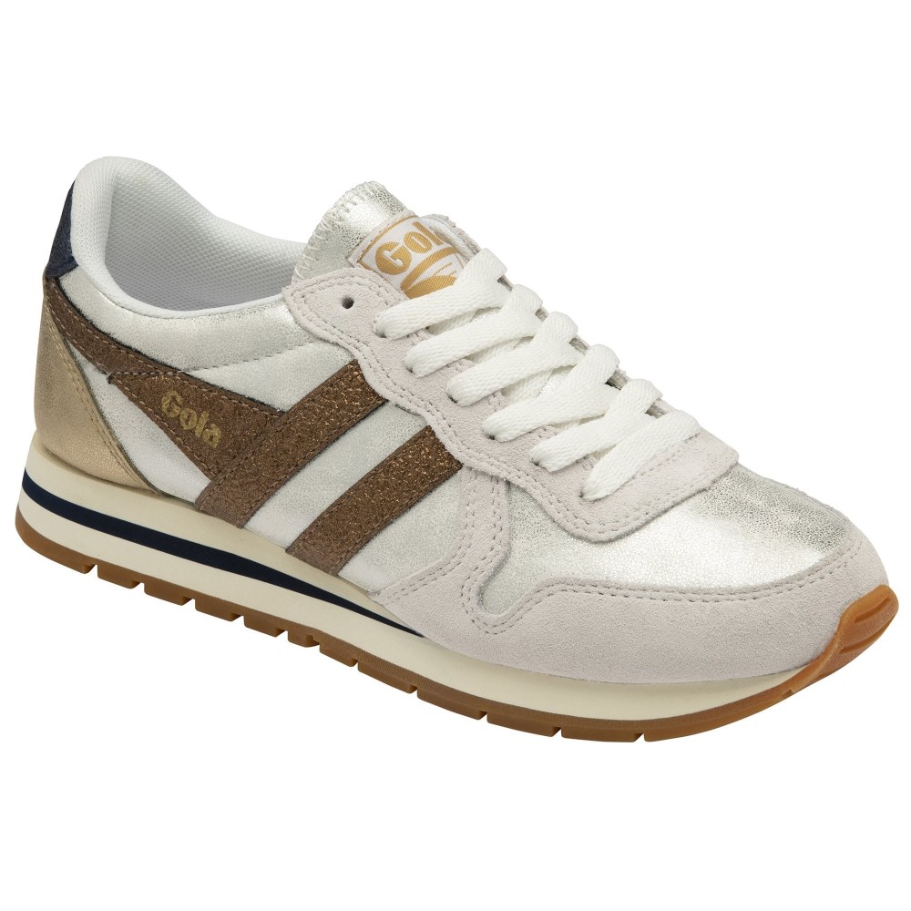 Gola Classics Women's Daytona Blaze Sneakers - White/Copper/Navy