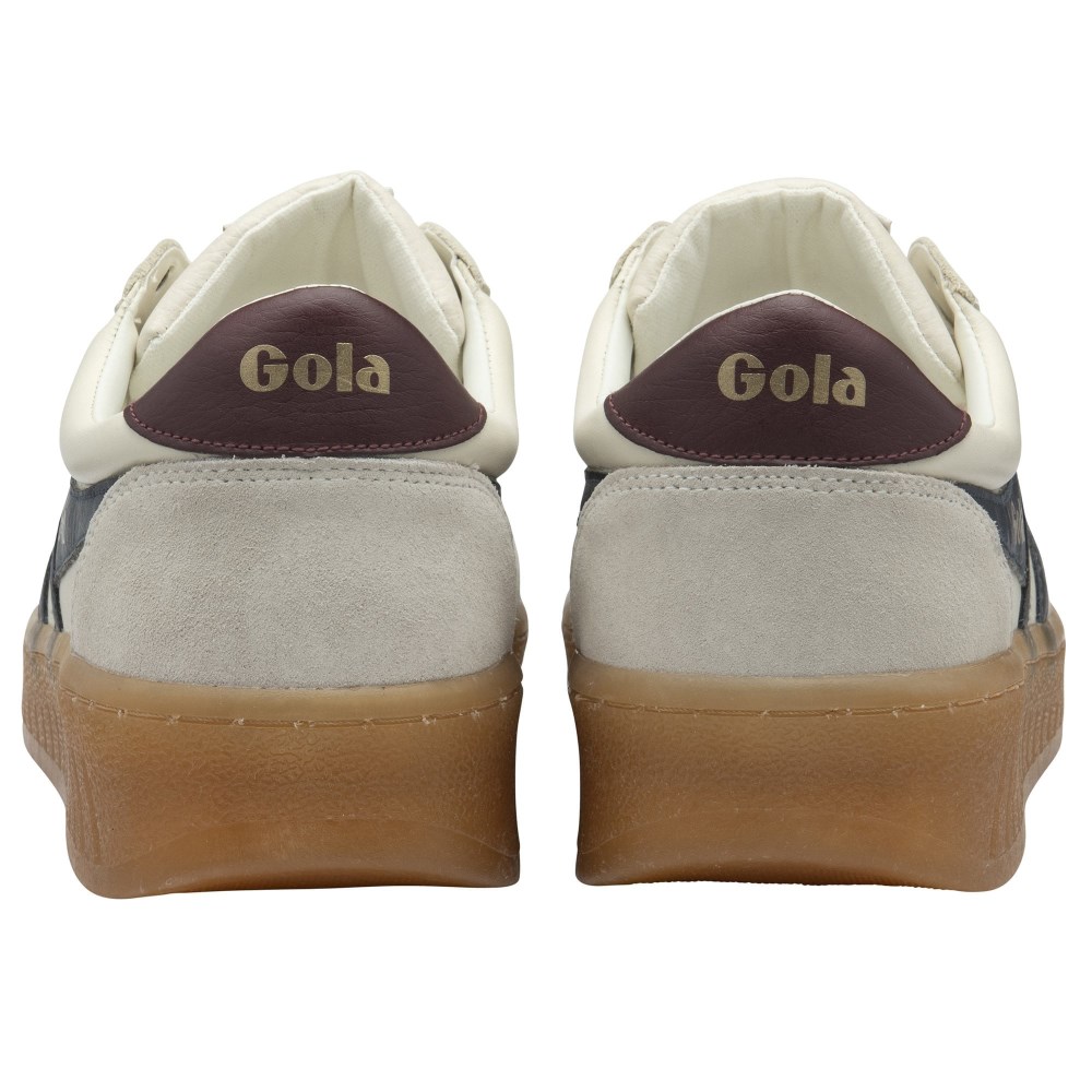 Gola Classics Men's Grandslam Elite Sneakers - Off White/Navy/Burgundy/Gum