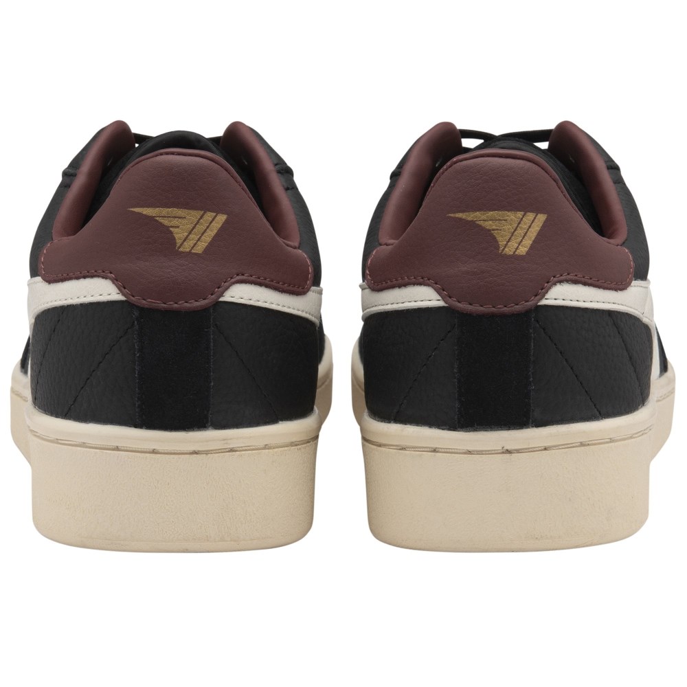 Gola Classics Men's Contact Leather Sneakers - Black/Off White/Burgundy