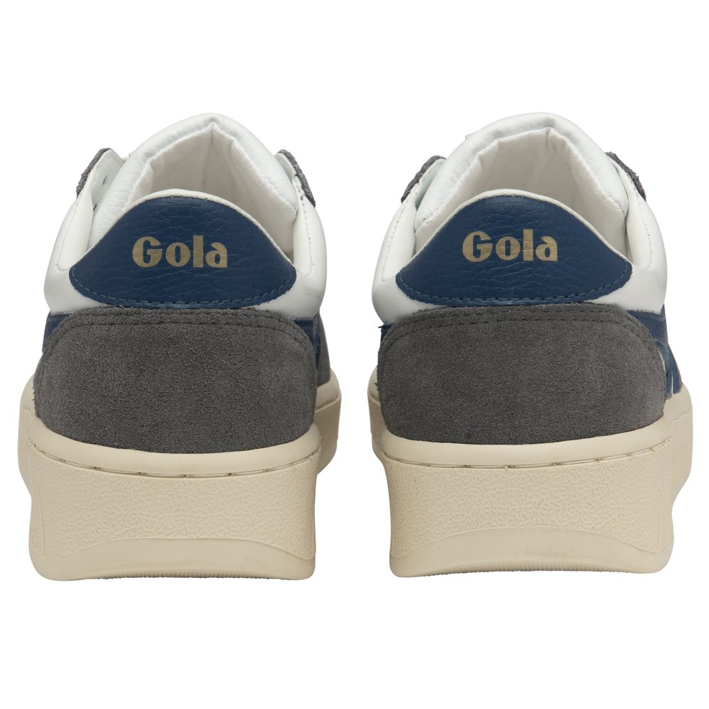 Gola Classics Men's Grandslam Quadrant Sneakers - White/Ash/Marine Blue/Shadow