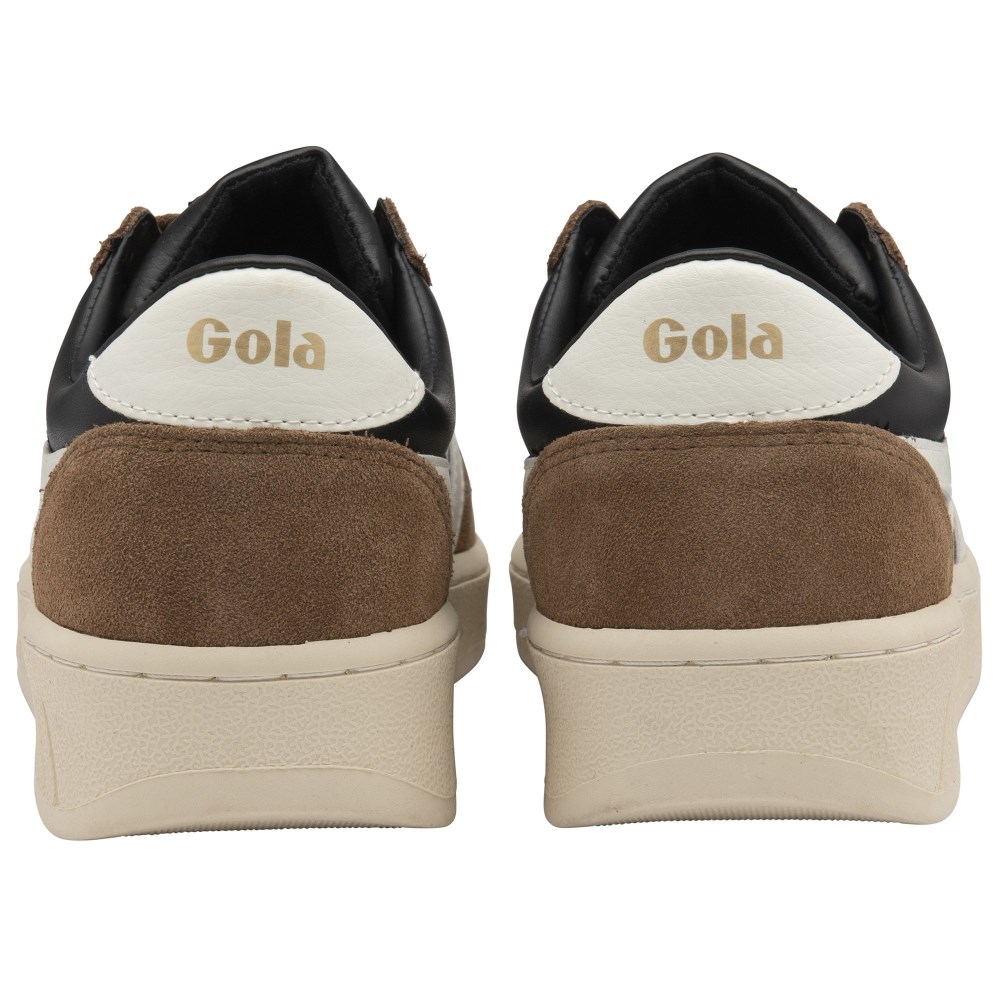Gola Classics Men's Grandslam Quadrant Sneakers - Black/Tobacco/Off White
