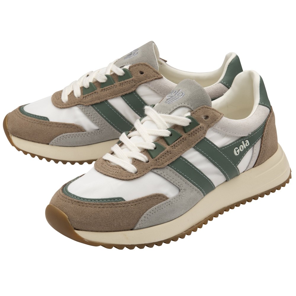 Gola Classics Women's Chicago Sneakers - Off White/Cappuccino/Sage