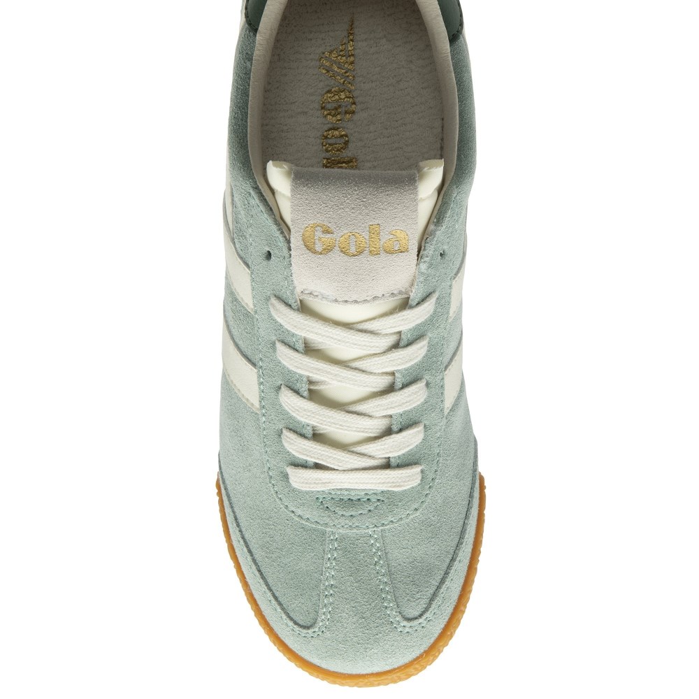 Gola Classics Women's Elan Sneakers - Green Mist/Off White/Evergreen