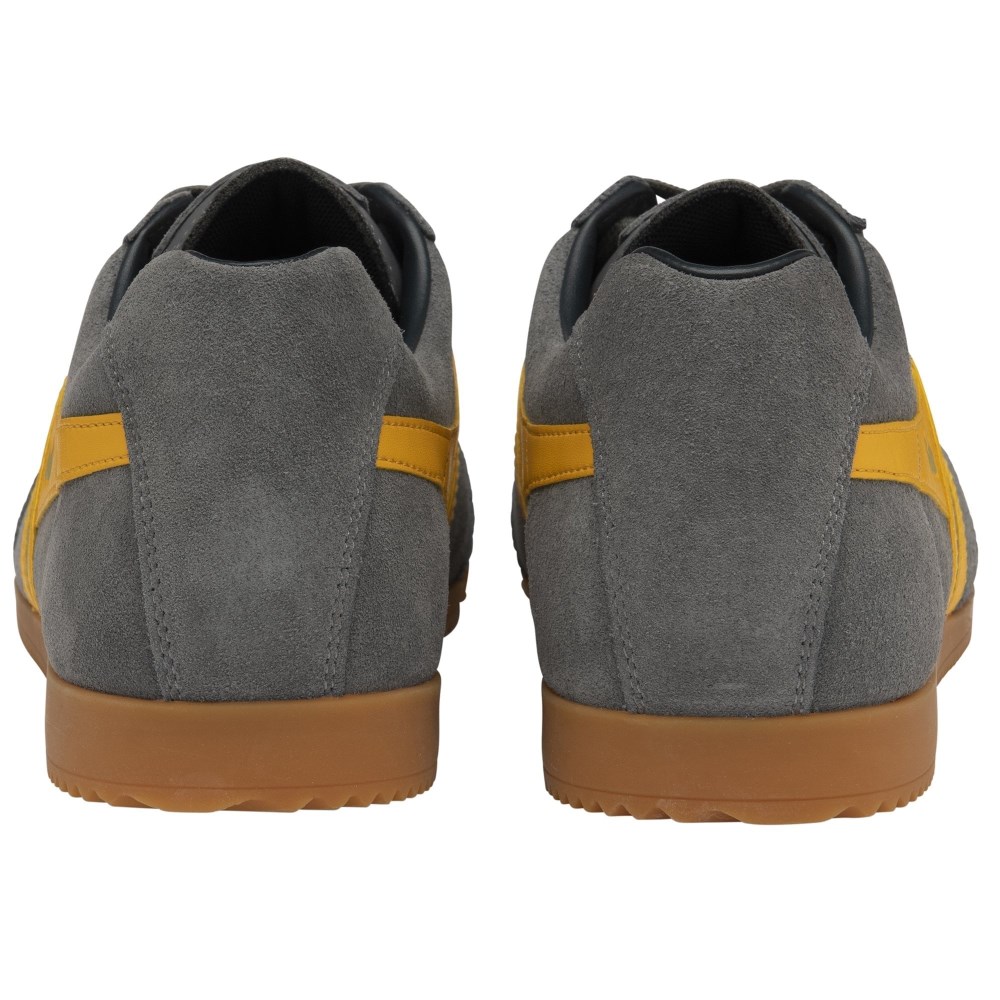 Gola Classics Men's Harrier Suede Sneakers - Ash/Sun/Navy