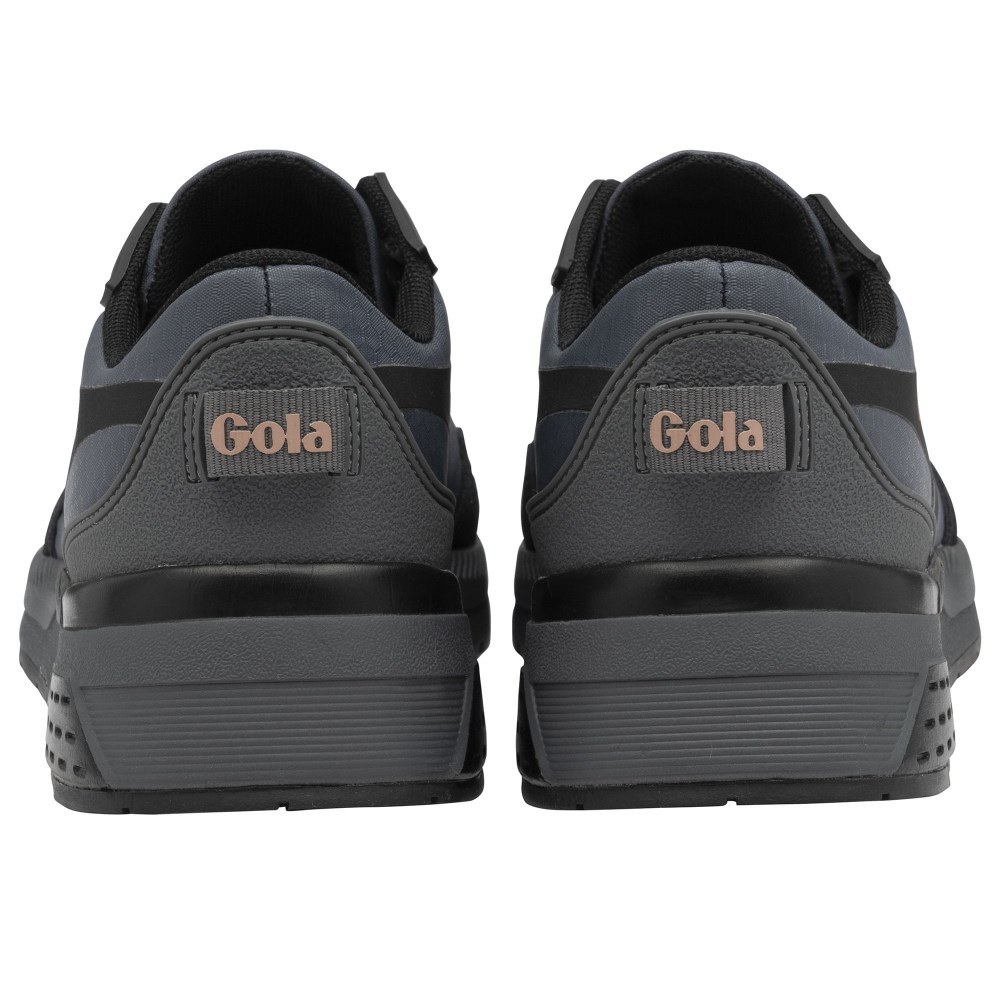 Gola Performance Women's Atomics Sneakers - Charcoal/Black/Pearl Pink