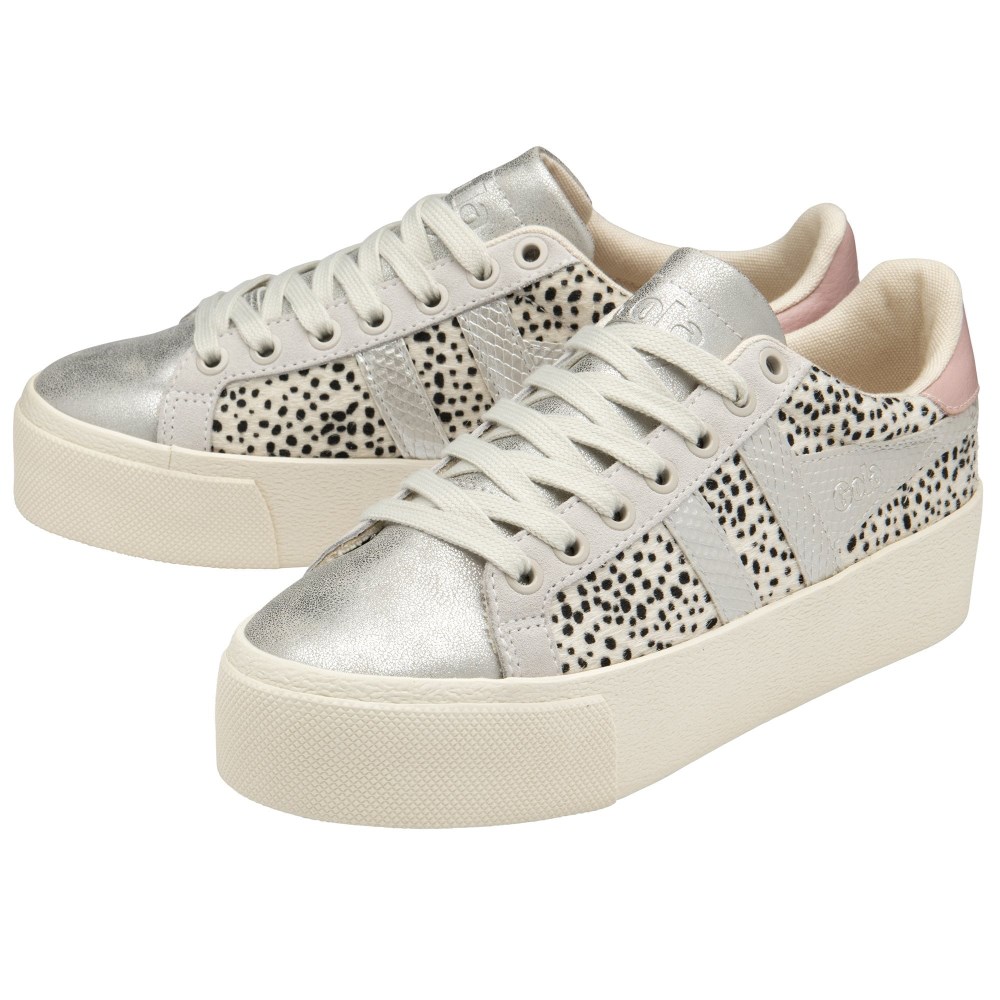 Gola Classics Women's Orchid Platform Tropic - Cheetah/Silver