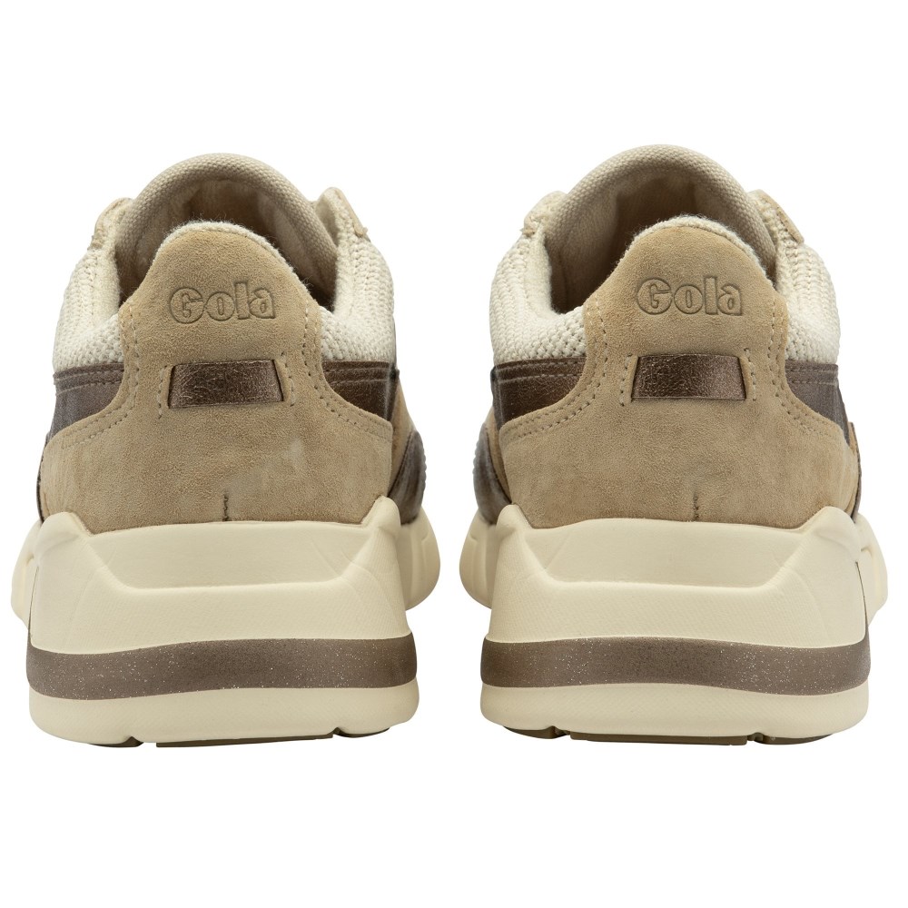 Gola Classics Women's Eclipse Mode Sneakers - Wheat/Oat/Bronze
