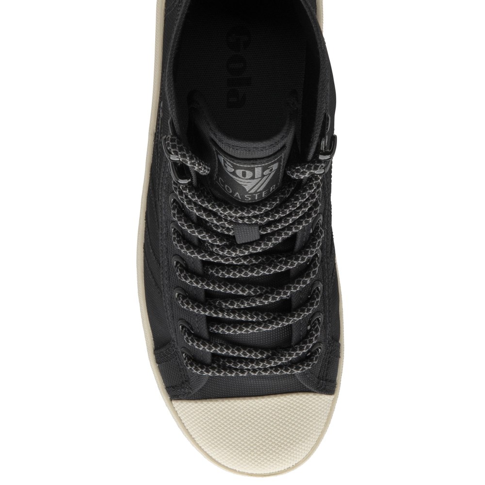 Gola Classics Women's Coaster Peak High Hiker Sneakers - Black/Off White