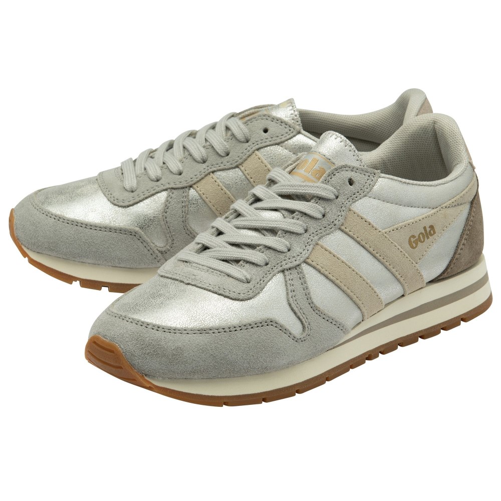 Gola Classics Women's Daytona Blaze Sneakers - Silver/Wheat/Feather Grey
