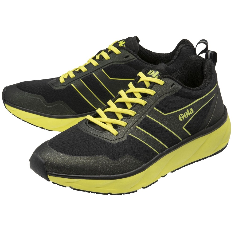 Gola Performance Men's Typhoon Sneakers - Black/Volt