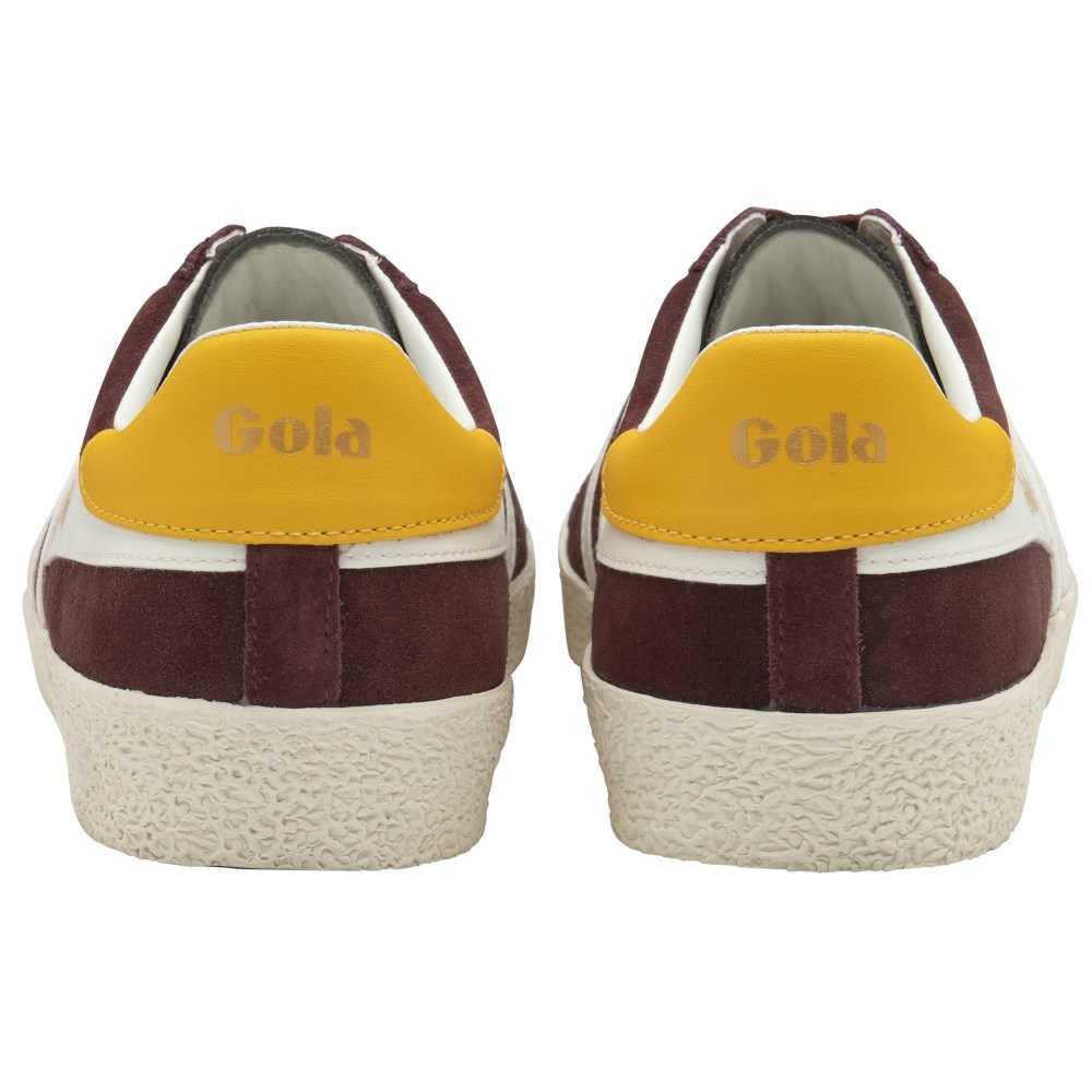 Gola Classics Men's Medallist Sneakers - Burgundy/Off White/Sun