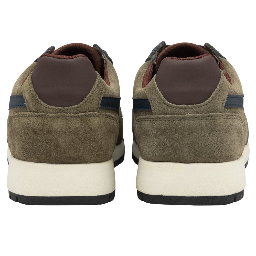 Gola Classics Men's Trek Low Sneakers - Khaki/Navy/Burgundy