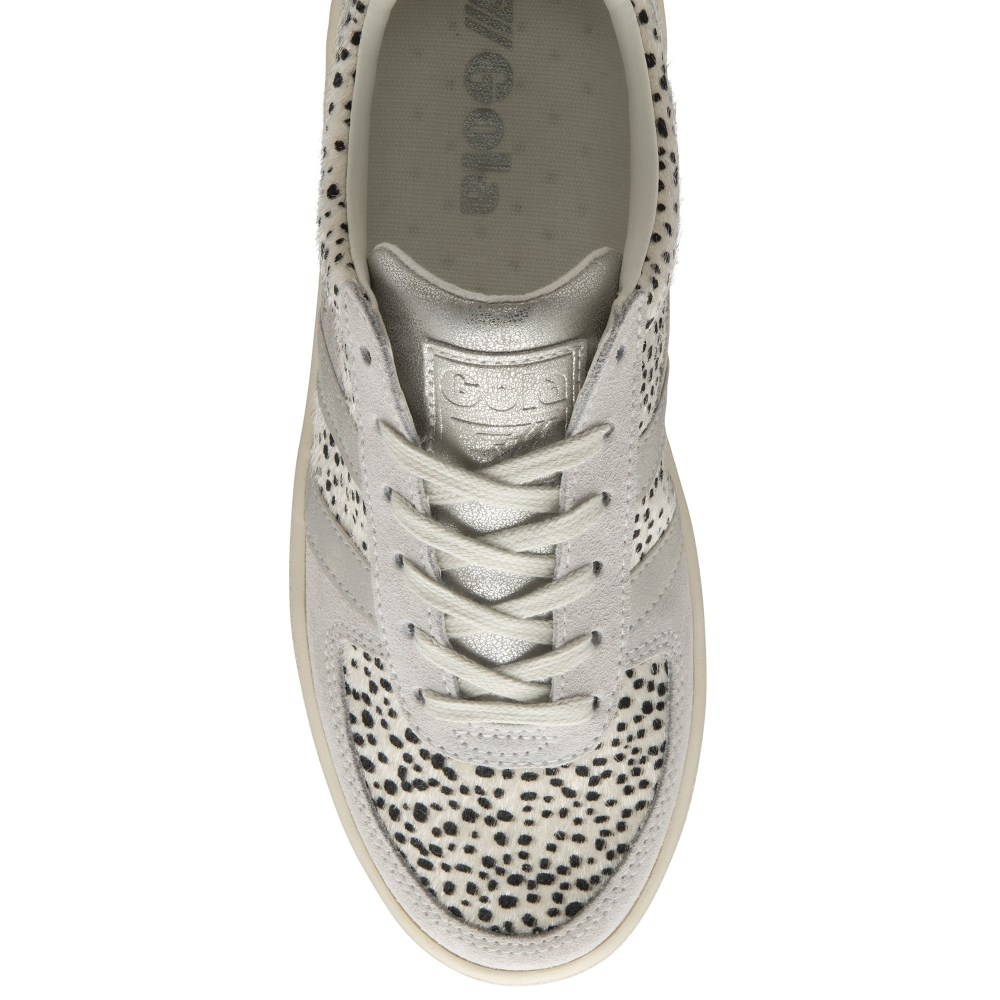 Gola Classics Women's Grandslam Mamba Sneakers - Cheetah/Silver
