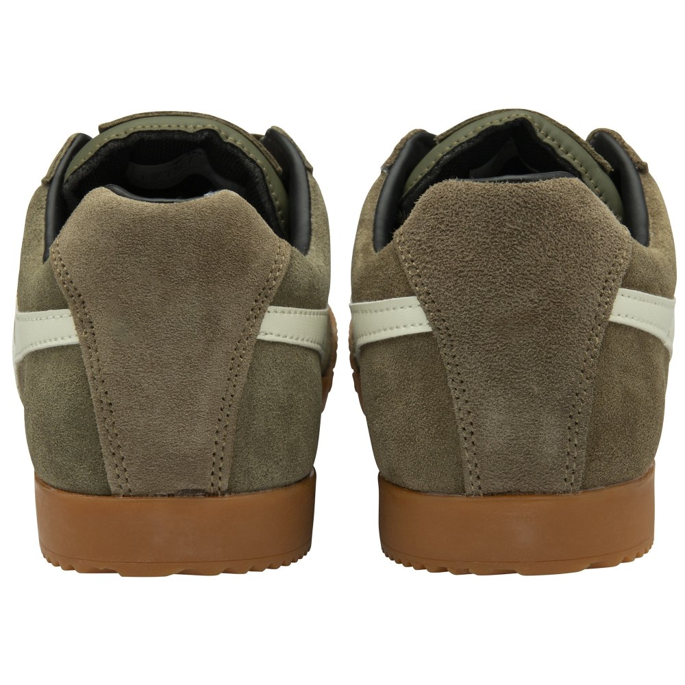Gola Classics Men's Harrier Suede Sneakers - Khaki/Off White/Black