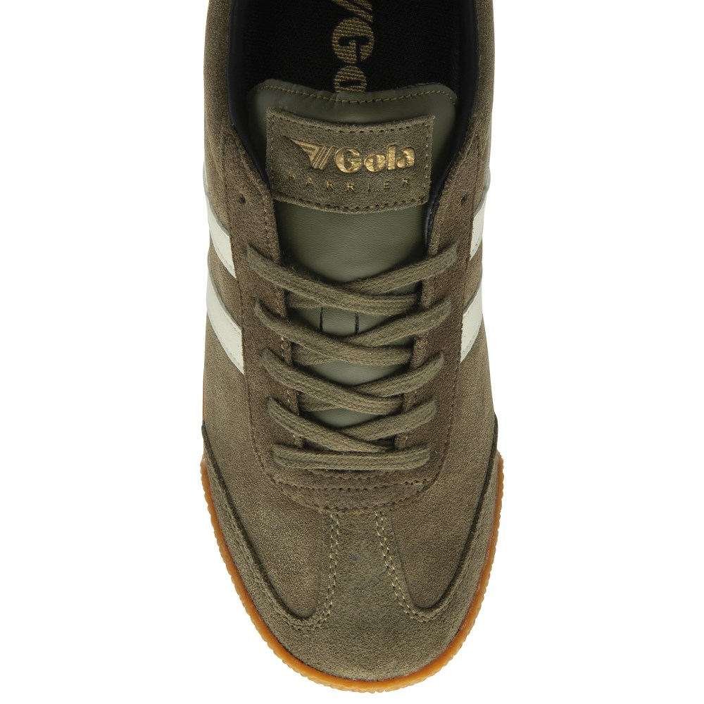 Gola Classics Men's Harrier Suede Sneakers - Khaki/Off White/Black