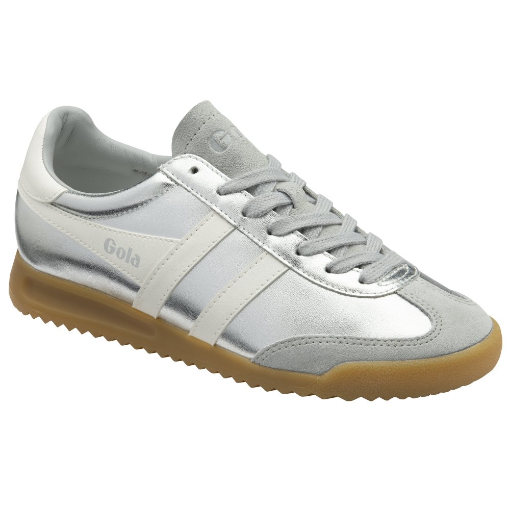 Gola Classics Women's Torpedo Glimmer Sneakers - Silver/Off White