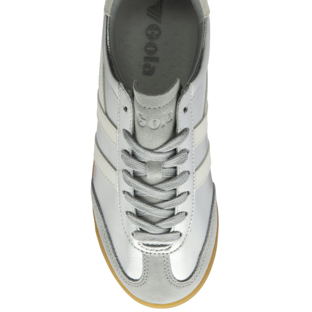 Gola Classics Women's Torpedo Glimmer Sneakers - Silver/Off White