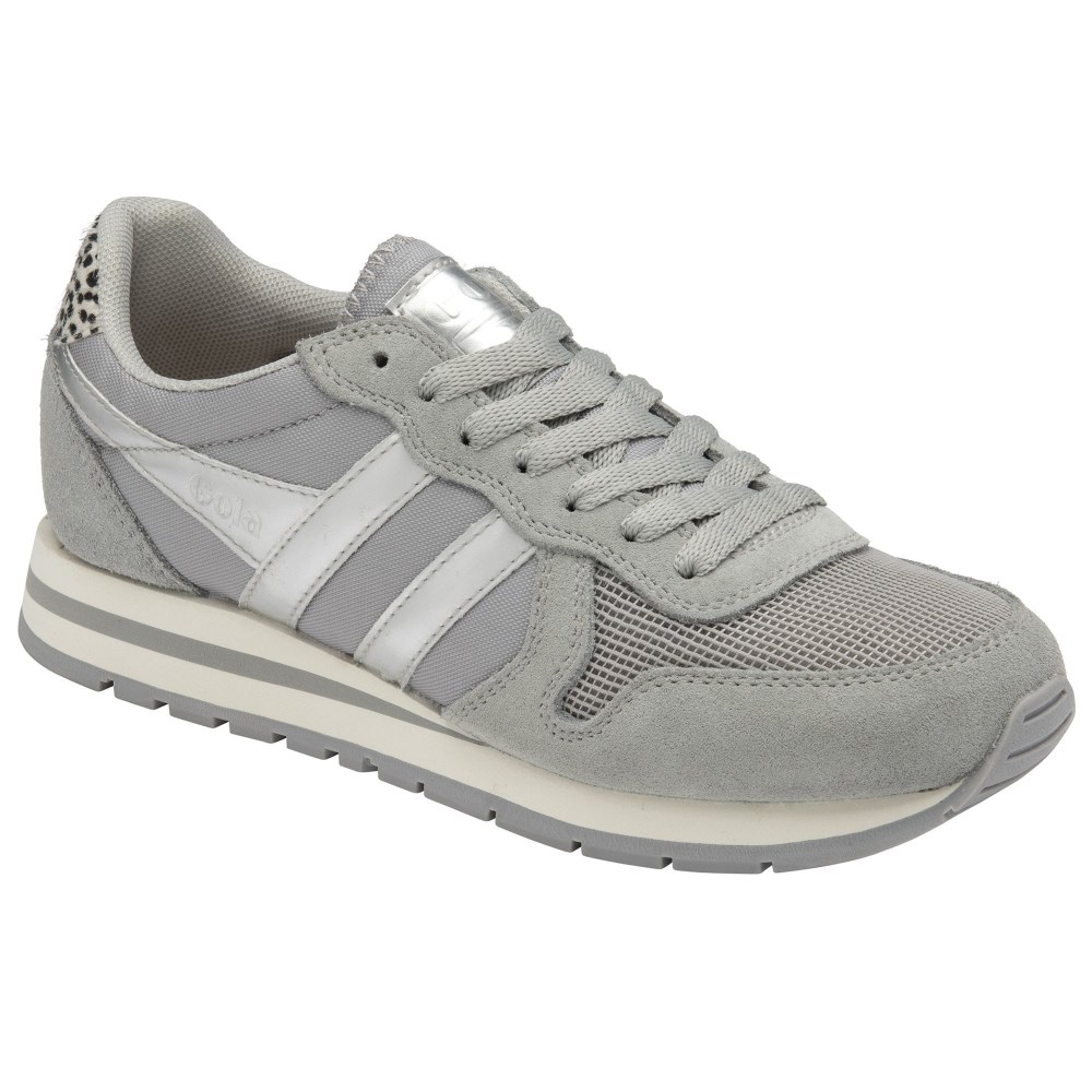 Gola Classics Women's Daytona Jungle Sneakers - Light Grey/Cheetah