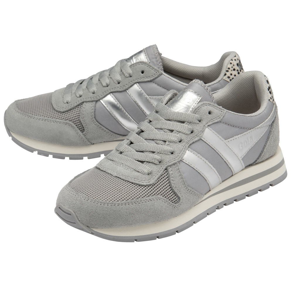 Gola Classics Women's Daytona Jungle Sneakers - Light Grey/Cheetah