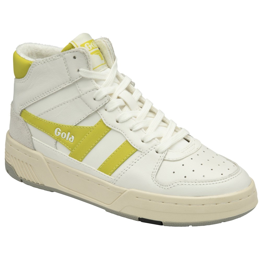 Gola Classics Women's Allcourt High Sneakers - White/Sulphur