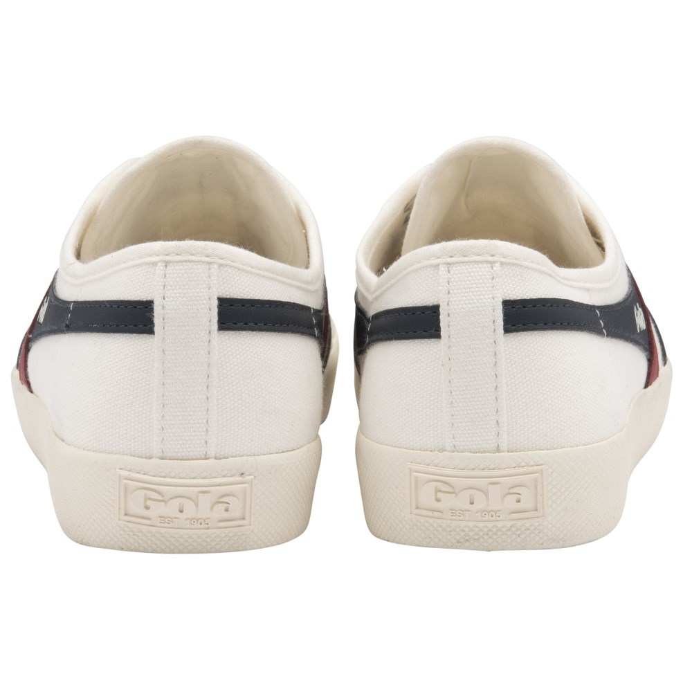 Vegan Gola Classics Women's Coaster Slip - Off White/Navy/Red