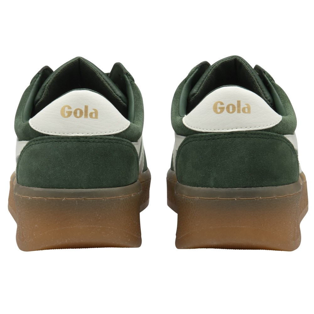 Gola Classics Women's Grandslam Suede Sneakers - Evergreen/Off White/Gum