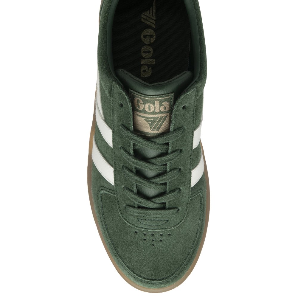 Gola Classics Women's Grandslam Suede Sneakers - Evergreen/Off White/Gum