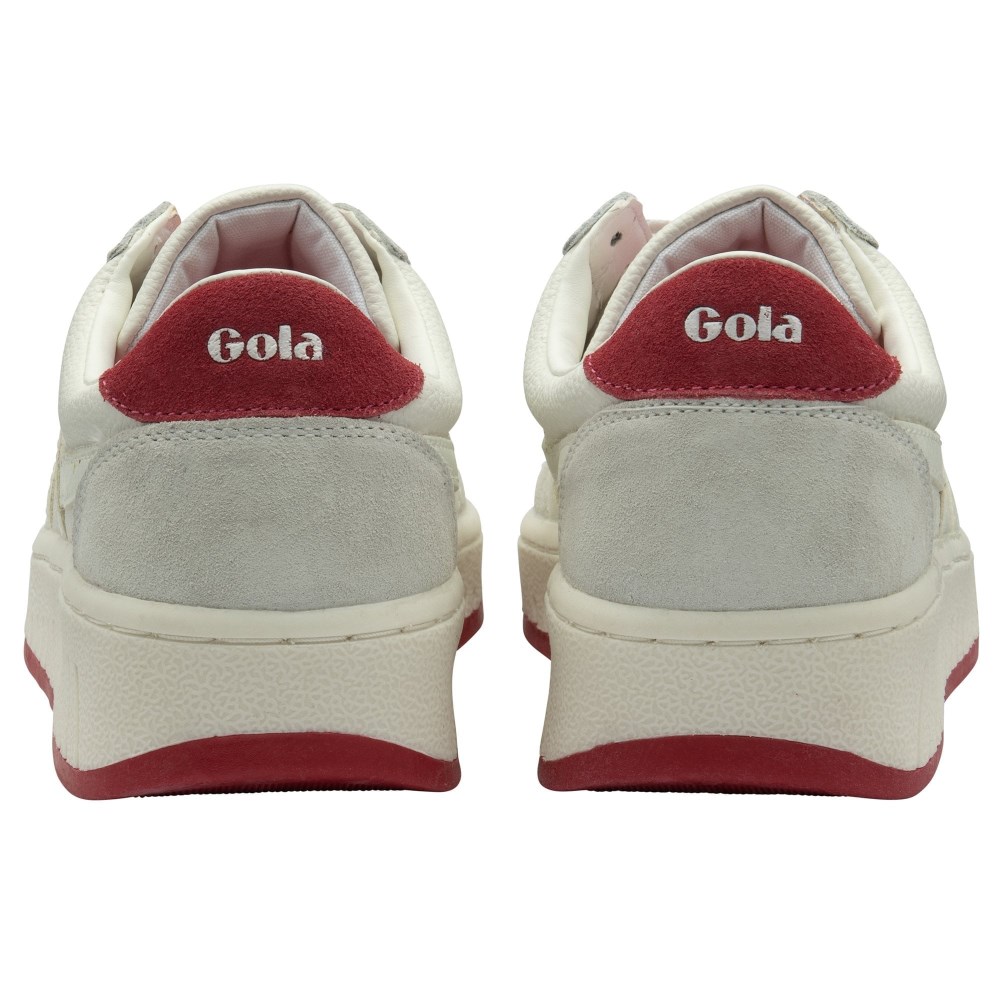 Gola Classics Women's Grandslam '88 Sneakers - White/White/Raspberry