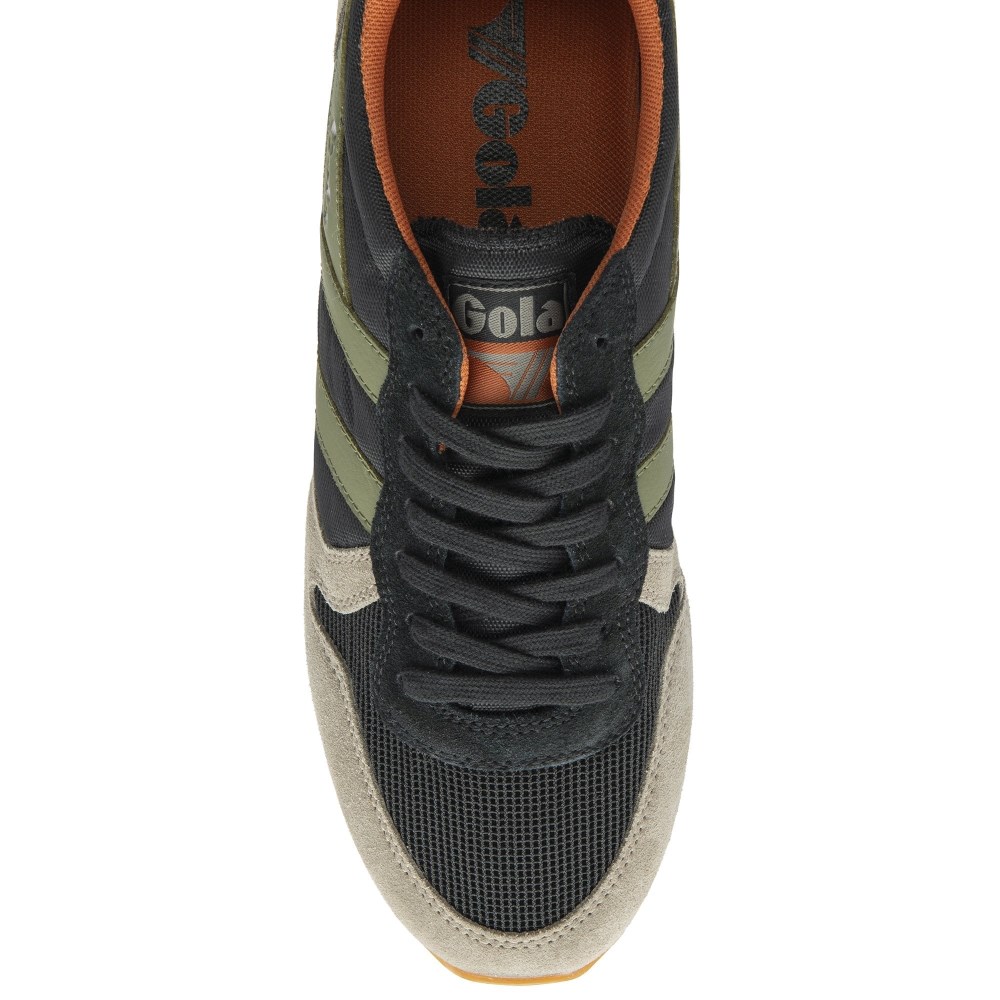 Gola Classics Men's Daytona Sneakers - Black/Rhino/Khaki