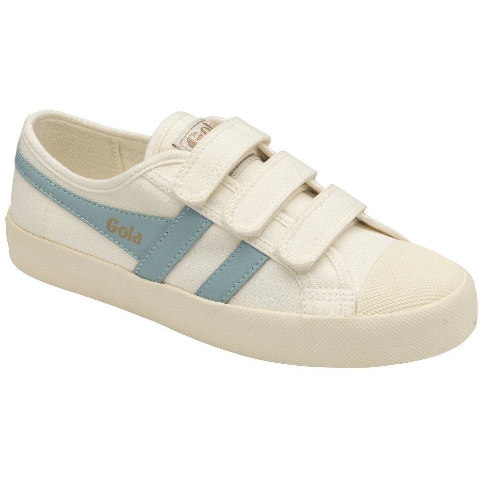 Vegan Gola Classics Women's Coaster Strap Sneakers - Off White/Powder Blue