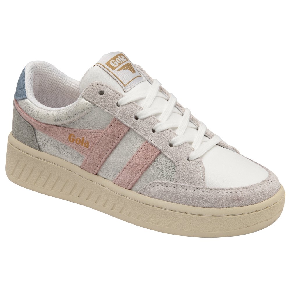 Gola Classics Women's Superslam Blaze Sneakers - White/Chalk Pink/Iceberg