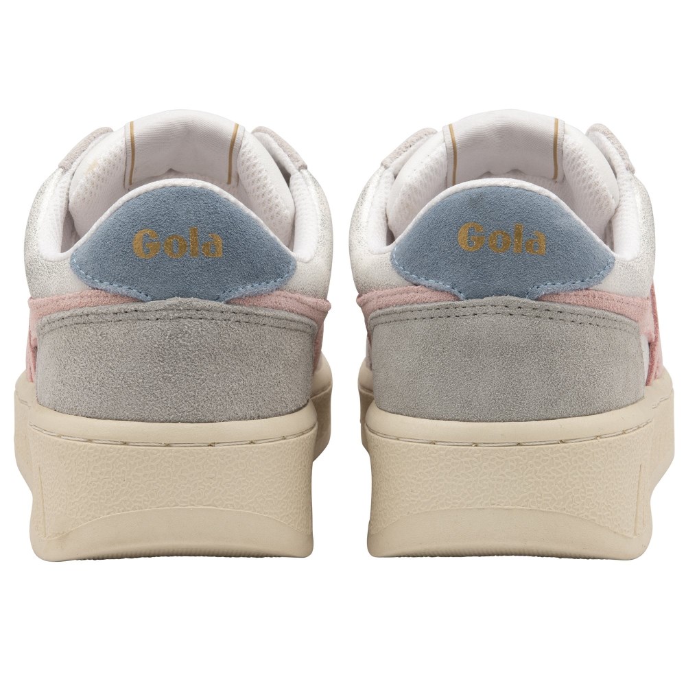 Gola Classics Women's Superslam Blaze Sneakers - White/Chalk Pink/Iceberg
