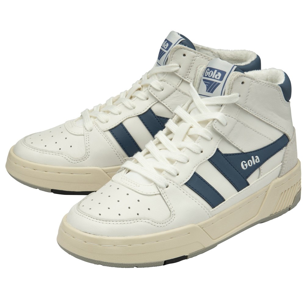 Gola Classics Women's Allcourt High Sneakers - White/Moonlight