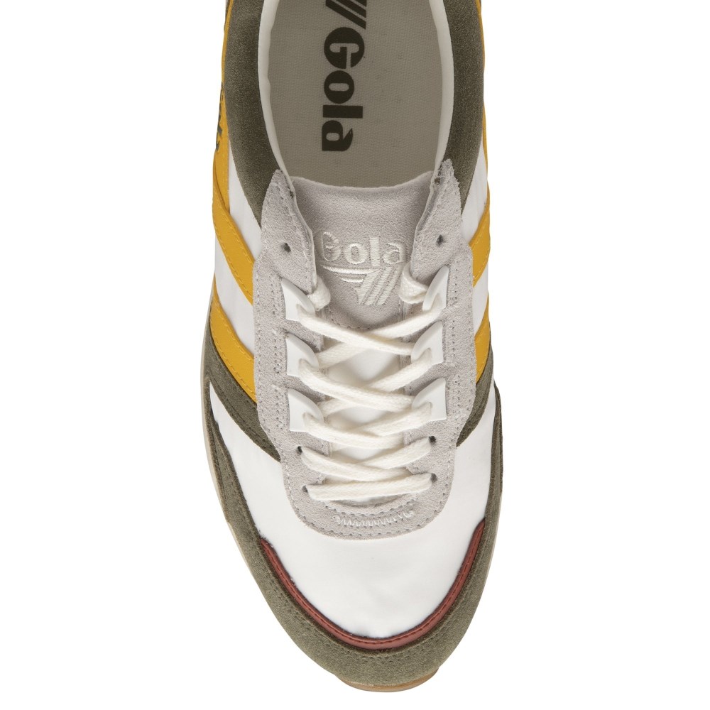 Gola Classics Men's Chicago Sneakers - Off White/Khaki/Sun