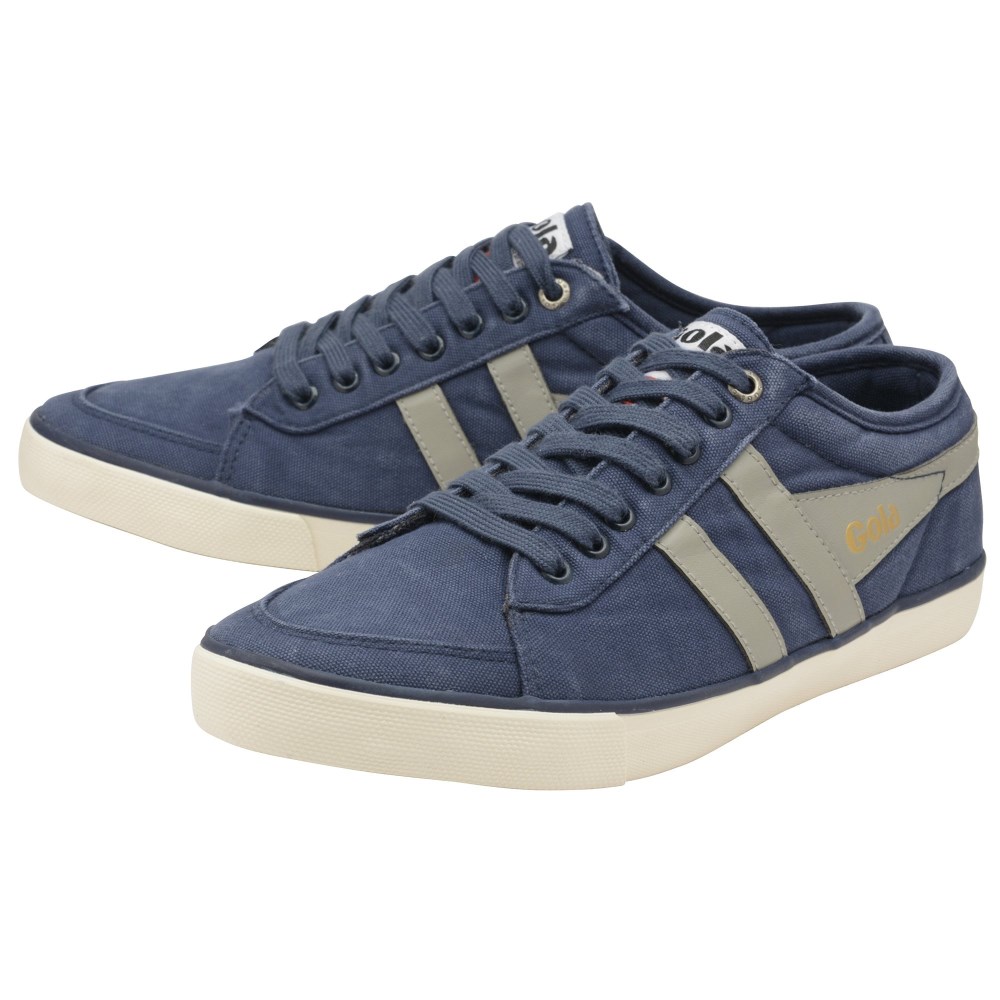 Vegan Gola Classics Men's Comet Plimsoll Sneakers - Navy/Light Grey