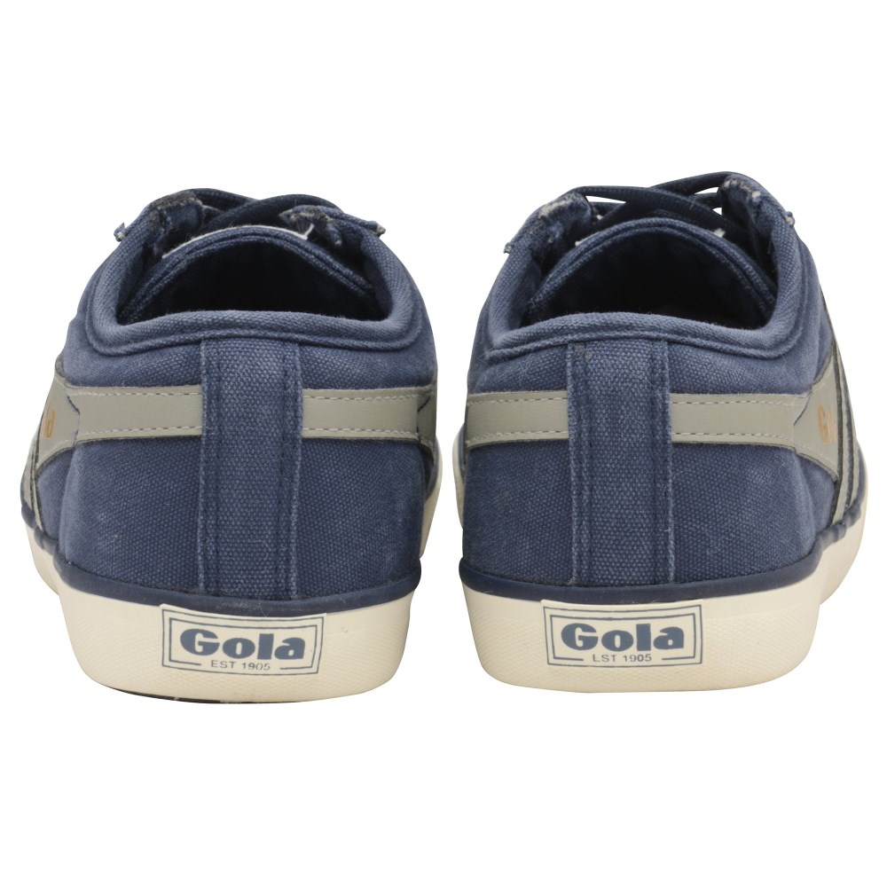 Vegan Gola Classics Men's Comet Plimsoll Sneakers - Navy/Light Grey