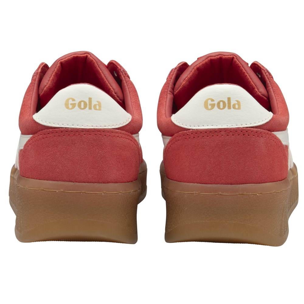 Gola Classics Women's Grandslam Suede Sneakers - Coral/Off White/Gum