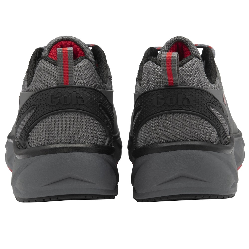 Gola Performance Men's Thunder Sneakers - Charcoal/Black/Deep Red