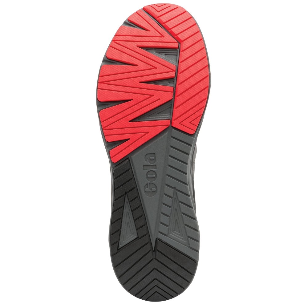 Gola Performance Men's Thunder Sneakers - Charcoal/Black/Deep Red