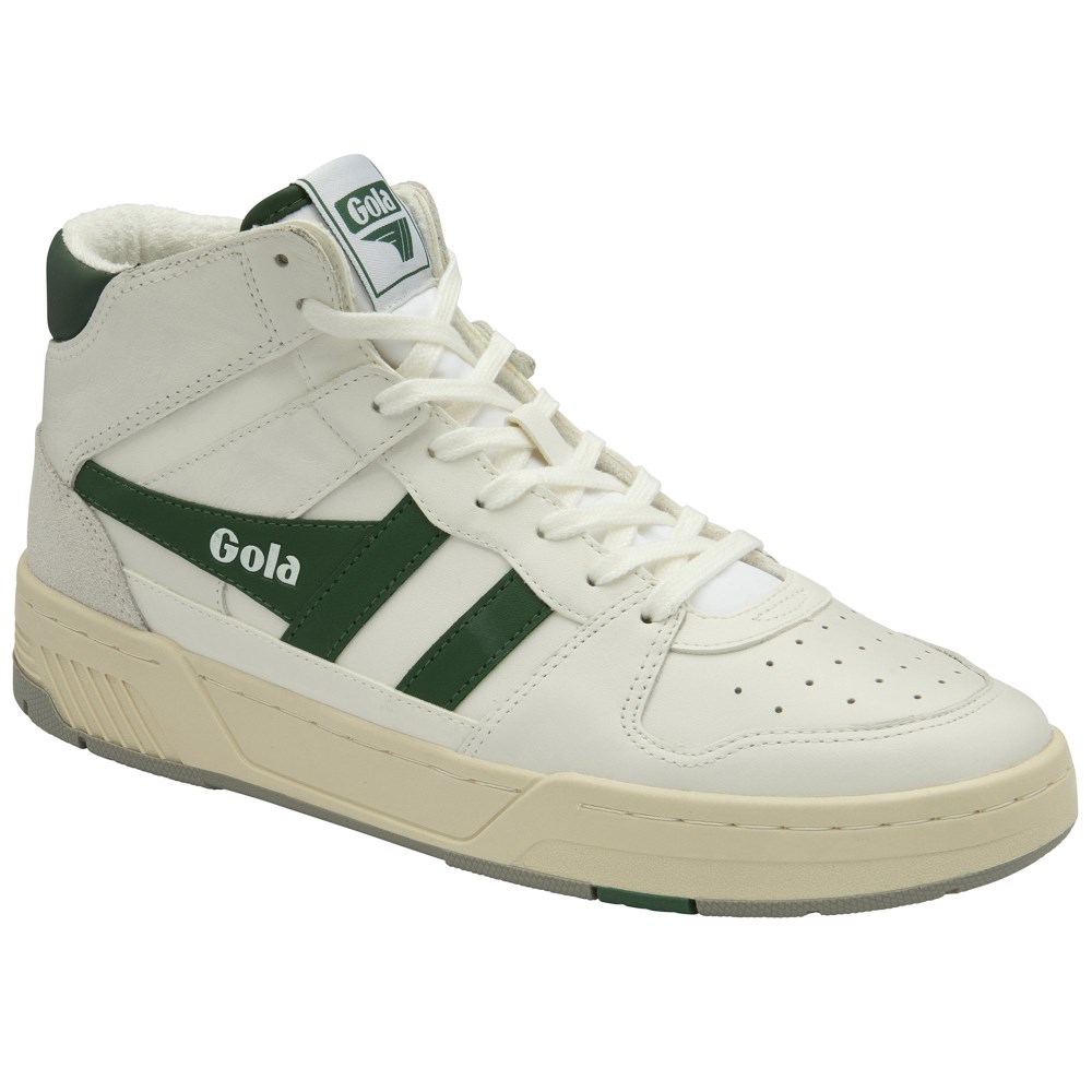 Gola Classics Men's Allcourt High Sneakers - White/Green