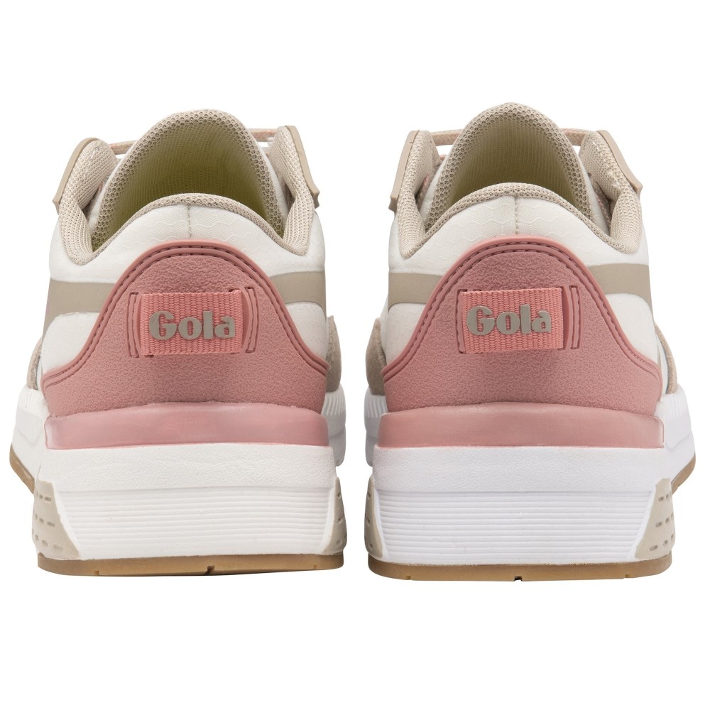 Gola Performance Women's Atomics Sneakers - Off White/Warm Grey/Dusty Rose