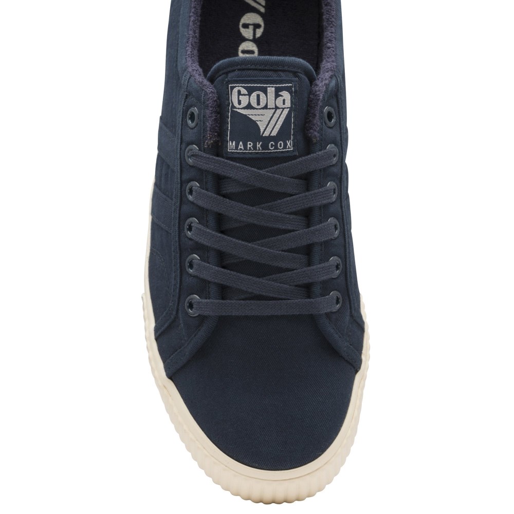 Vegan Gola Classics Men's Tennis Mark Cox Wash Sneakers - Navy/Navy