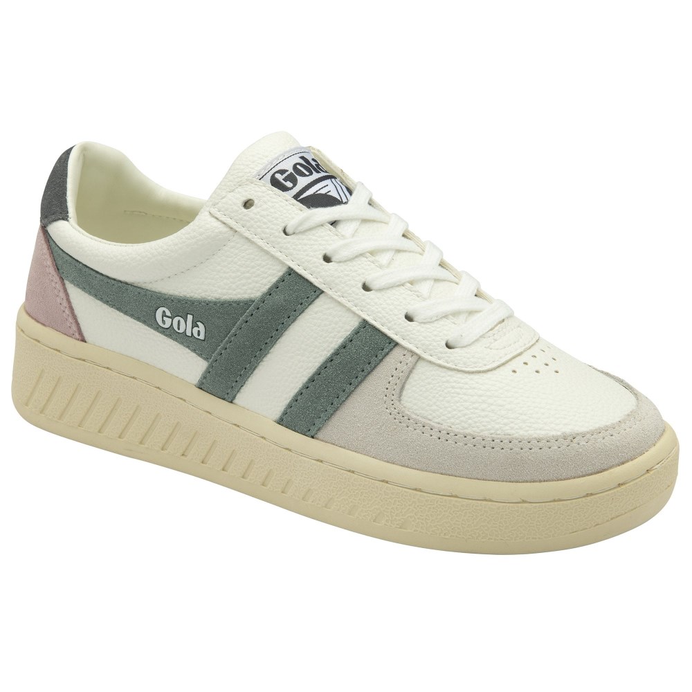 Gola Classics Women's Grandslam Trident Sneakers - White/Slate/Shadow