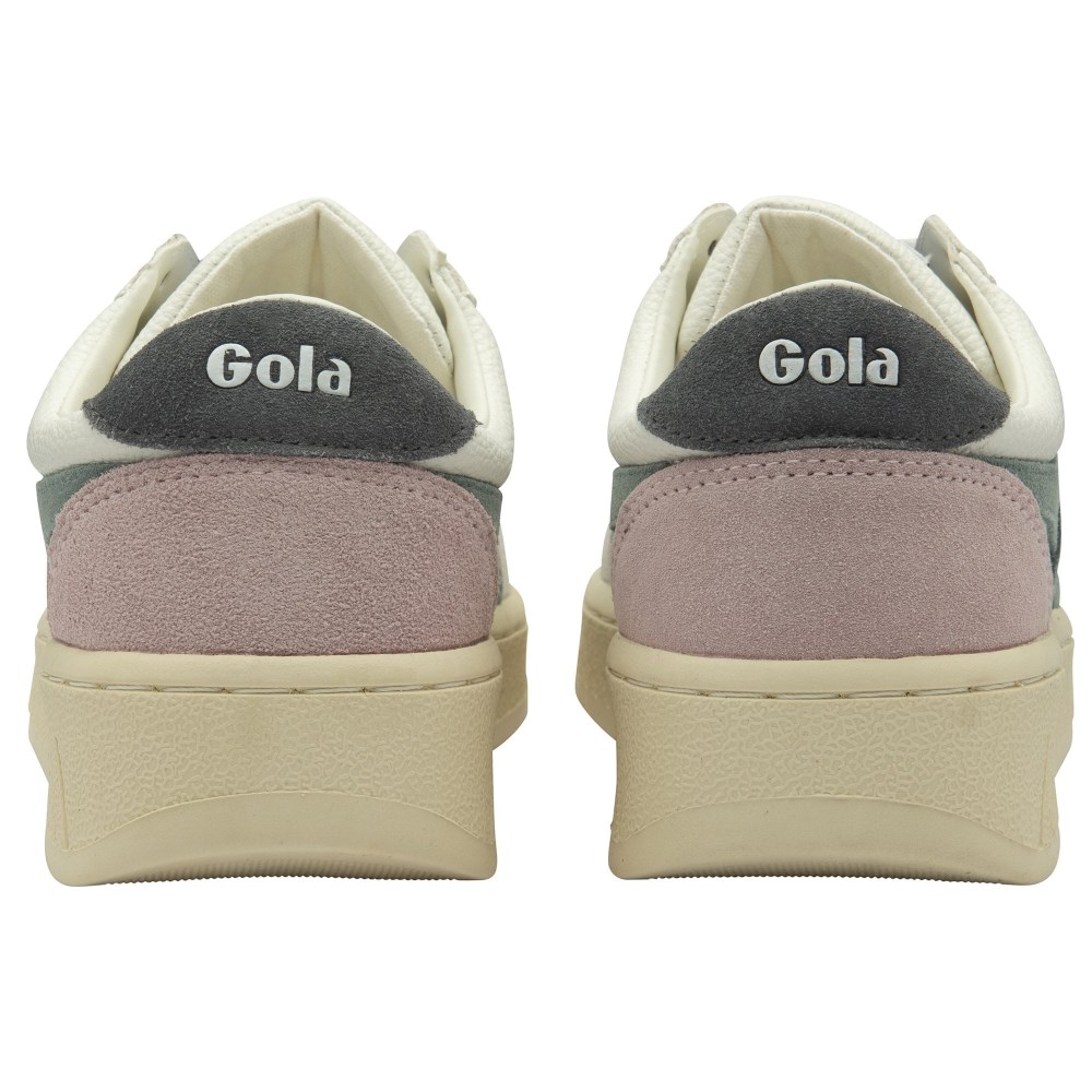 Gola Classics Women's Grandslam Trident Sneakers - White/Slate/Shadow