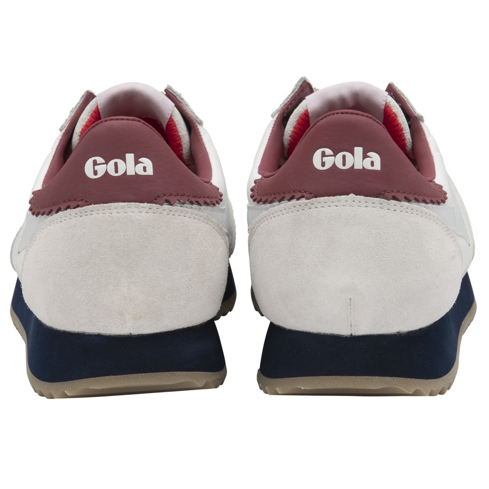 Gola Classics Men's Boston '78 Sneakers - Off White/Navy/Deep Red