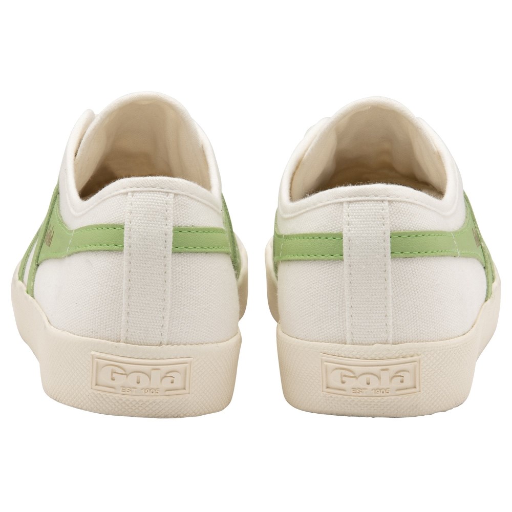 Vegan Gola Classics Women's Coaster - Off White/Patina Green