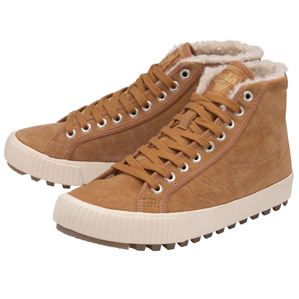 Gola Classics Women's Nordic High Plimsolls - Light Caramel